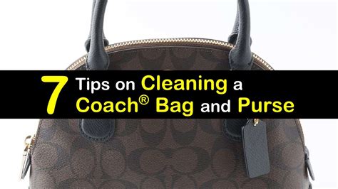 how to clean coach handbags